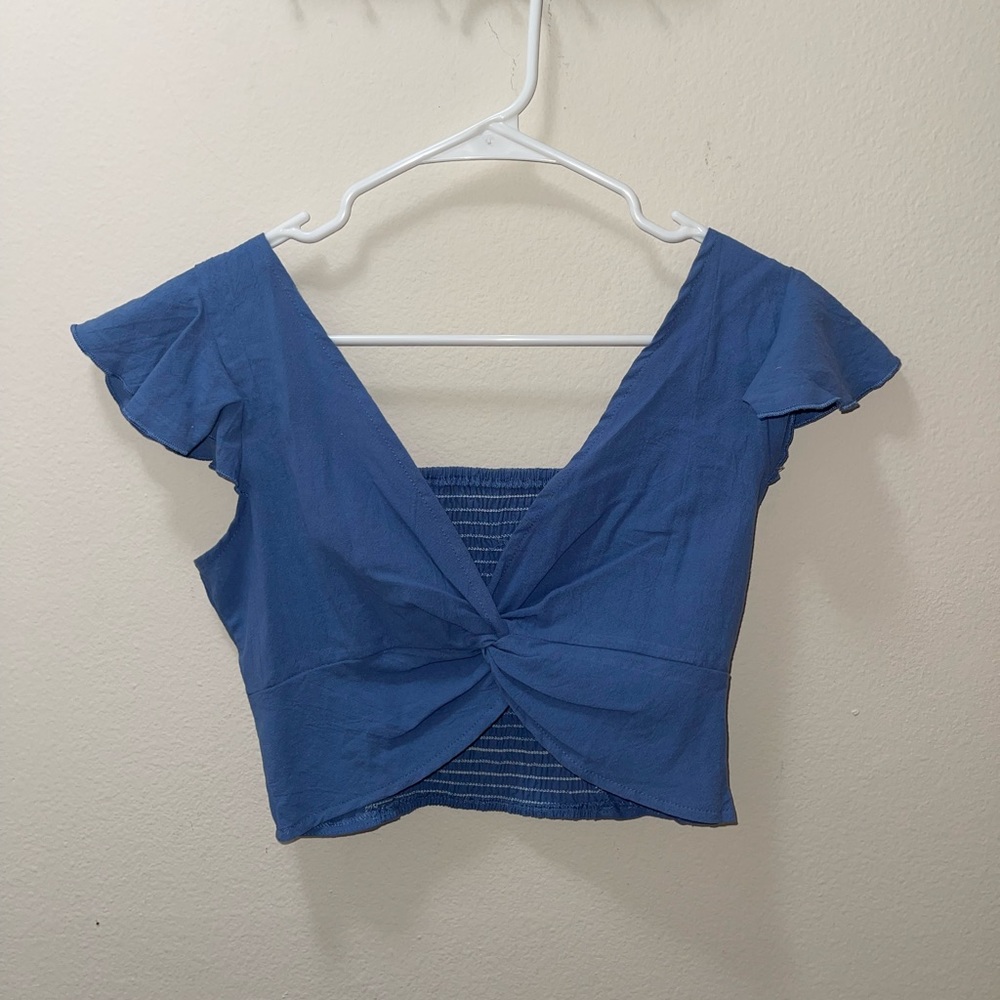 2 piece set (crop top & pants) - size small.